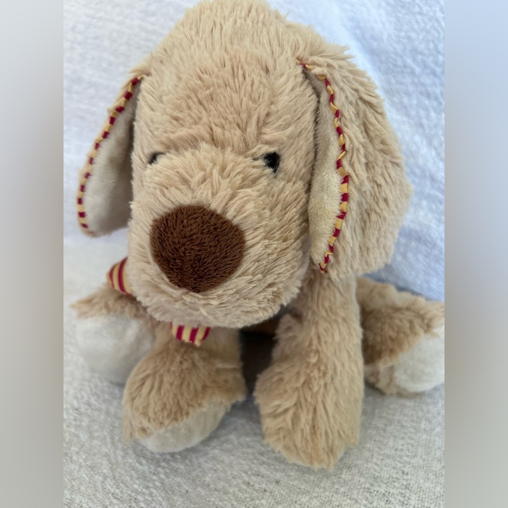 Adorable Maurices Tan and Brown Stuffed Animal Plush Dog Kids Toy
